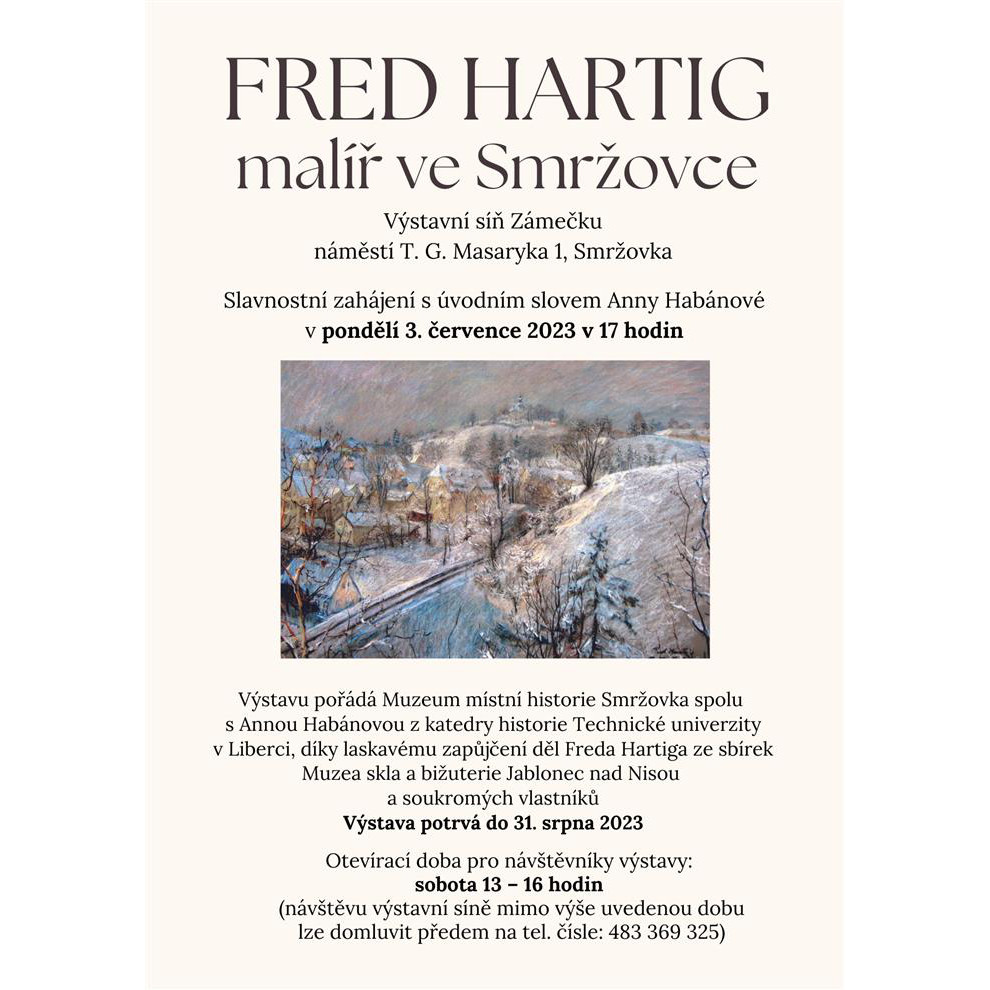 Fred Hartig, malíř ve Smržovce